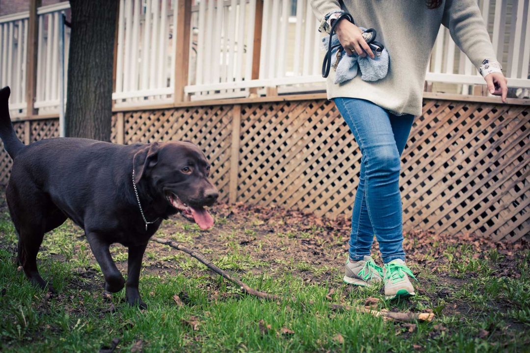 Audrée-Anne et son chien